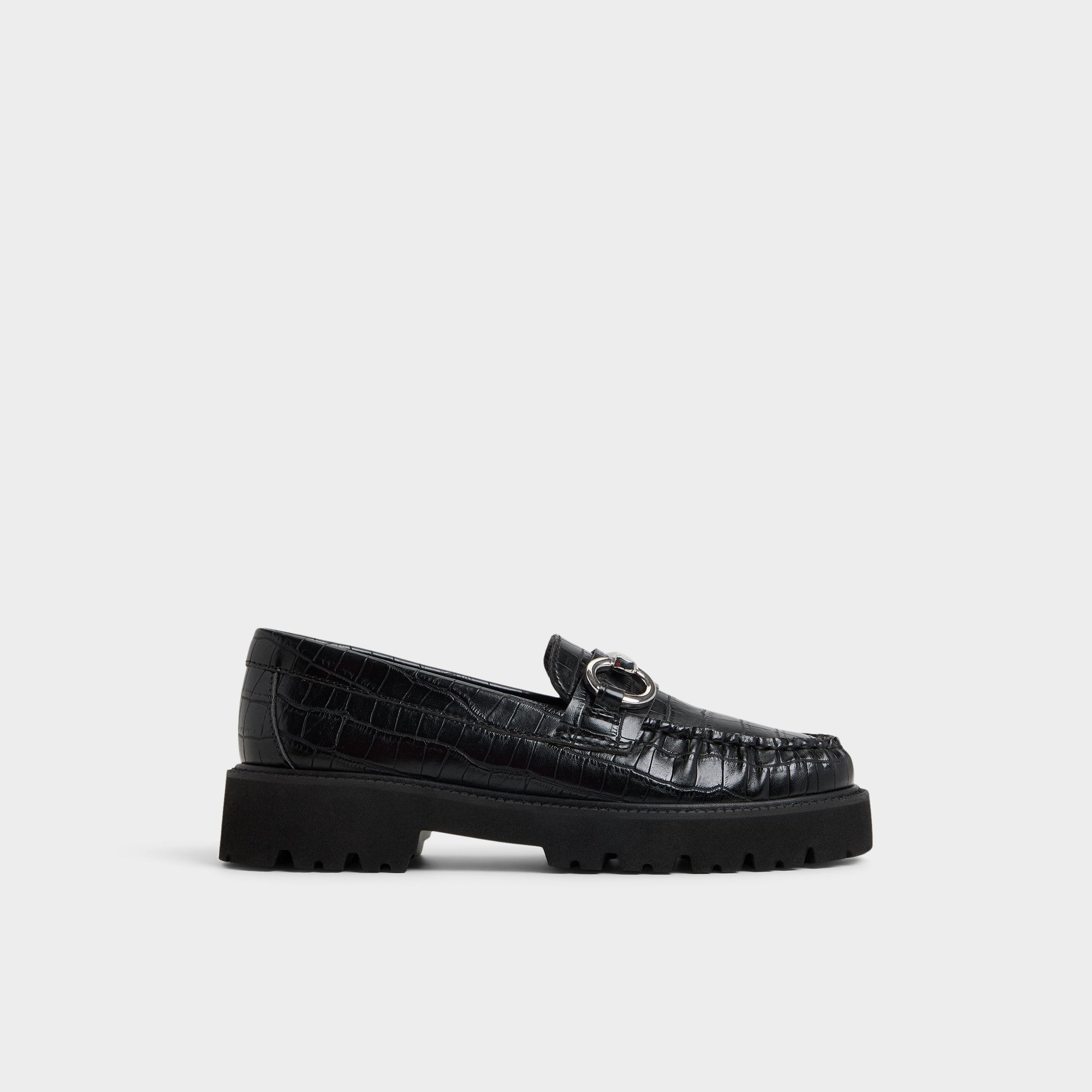 Aldo | Danrose Black Women's Loafers & Oxfords - Loafer, Lug sole