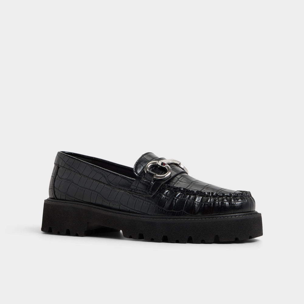 Aldo | Danrose Black Women's Loafers & Oxfords - Loafer, Lug sole