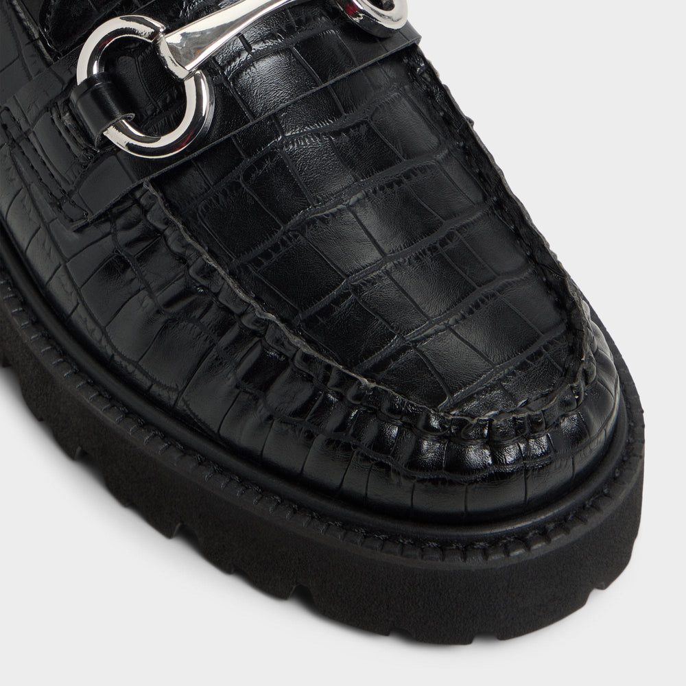 Aldo | Danrose Black Women's Loafers & Oxfords - Loafer, Lug sole