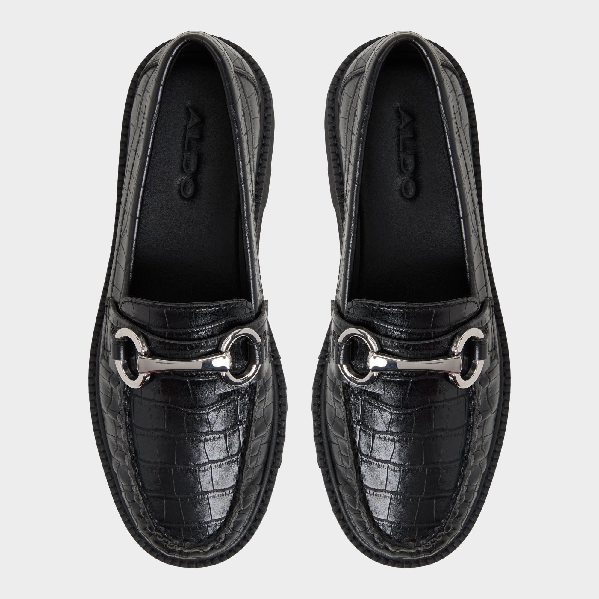 Aldo | Danrose Black Women's Loafers & Oxfords - Loafer, Lug sole