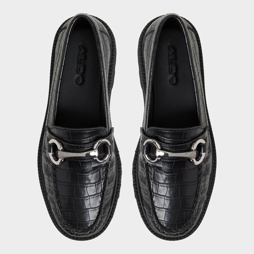 Aldo | Danrose Black Women's Loafers & Oxfords - Loafer, Lug sole
