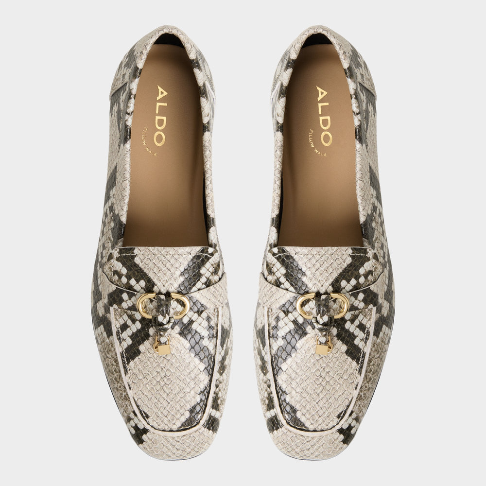 Aldo | Ybilide White/Black Women's Loafers & Oxfords - Loafer