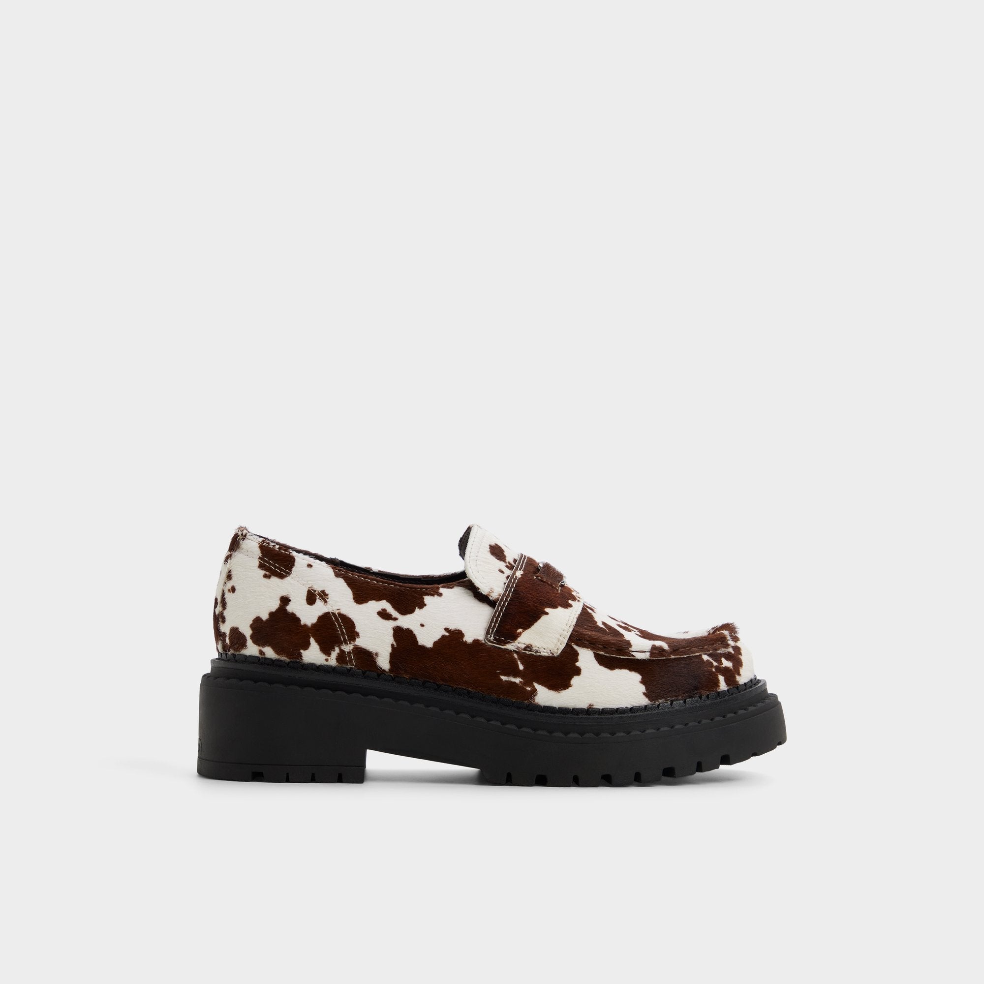 Aldo | Miravelle in Open Brown - Loafer, Lug sole