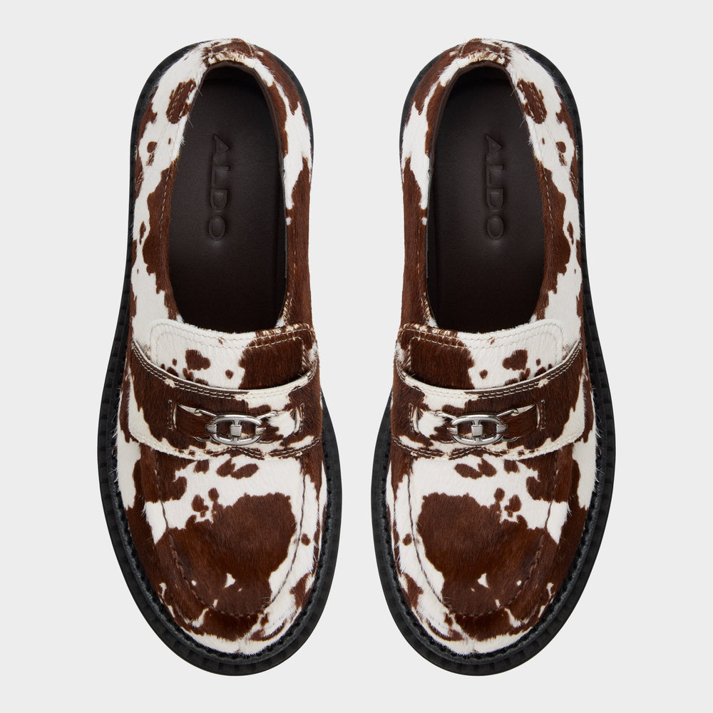 Aldo | Miravelle in Open Brown - Loafer, Lug sole