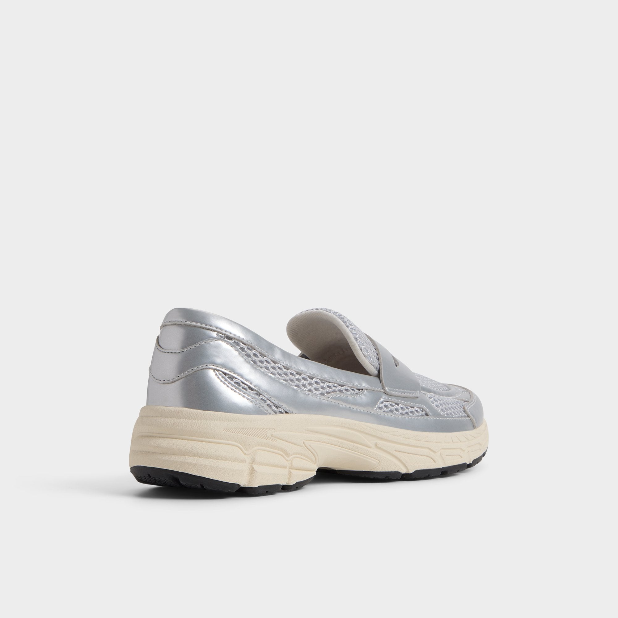 Aldo | Loffy in Silver - Loafer, Jogger sole