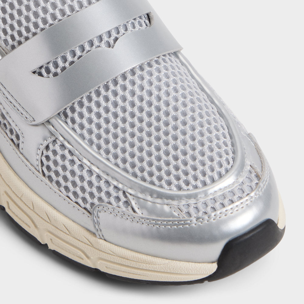 Aldo | Loffy in Silver - Loafer, Jogger sole