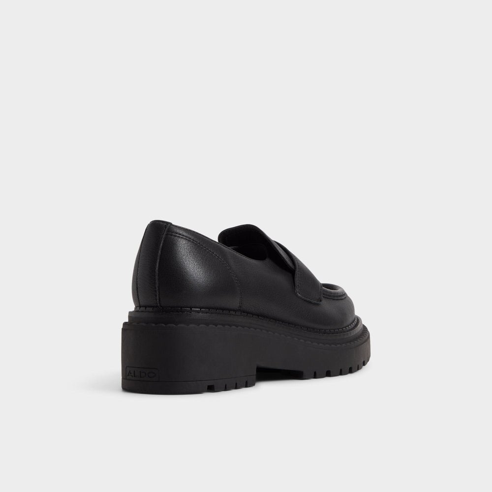 Aldo | Miravella in Black - Loafer, Lug sole