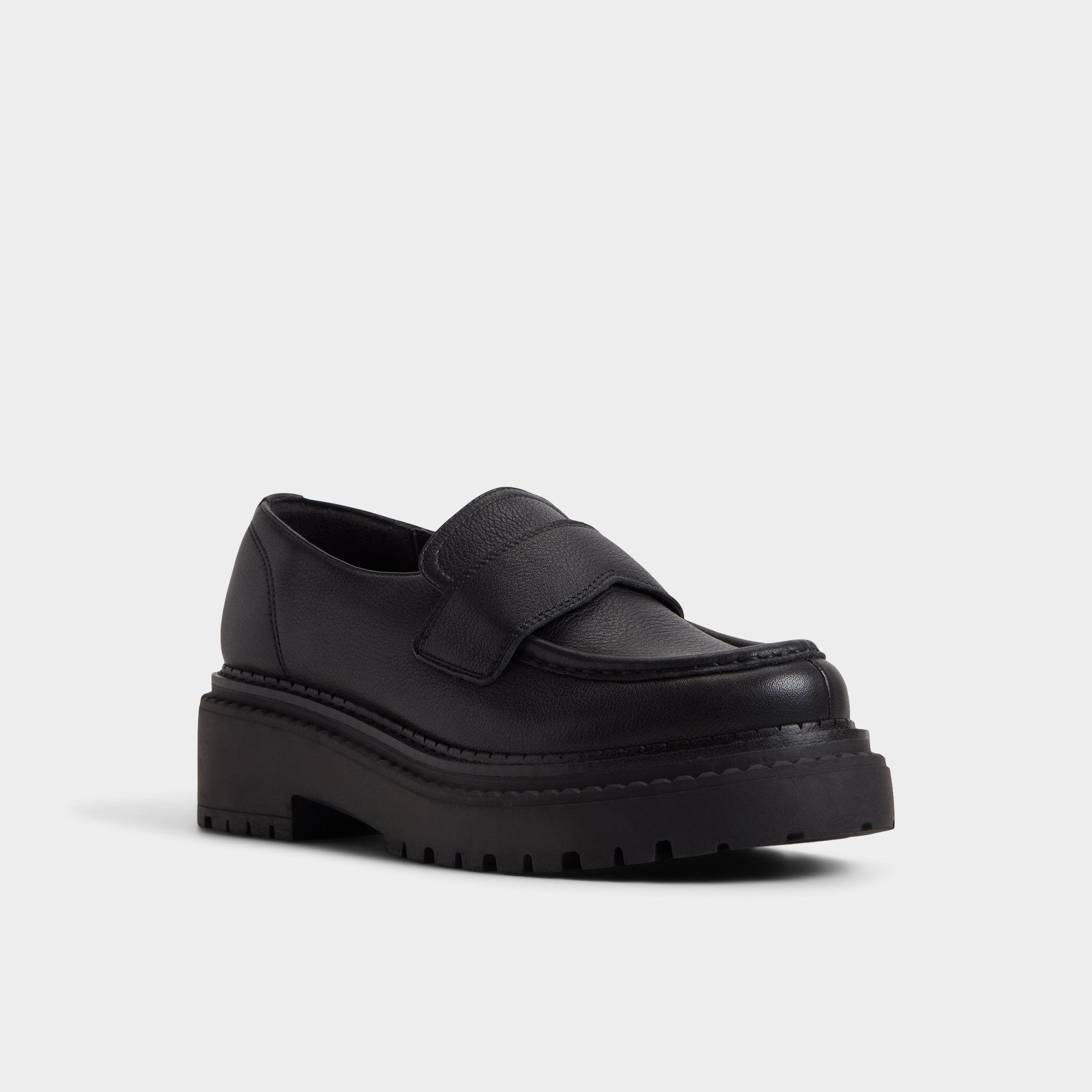 Aldo | Miravella in Black - Loafer, Lug sole