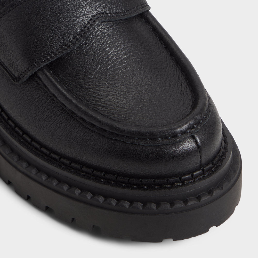 Aldo | Miravella in Black - Loafer, Lug sole