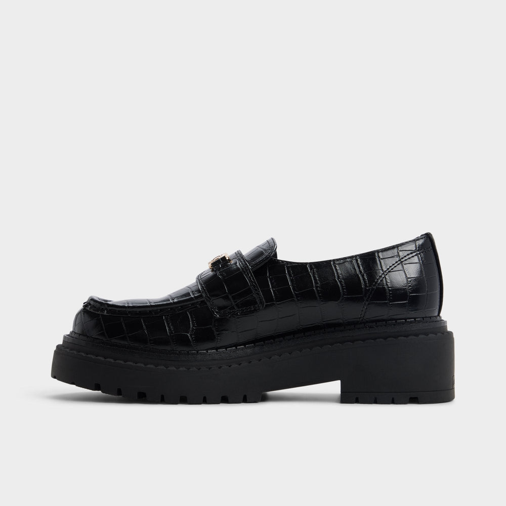 Aldo | Miravelle in Black - Loafer, Lug sole