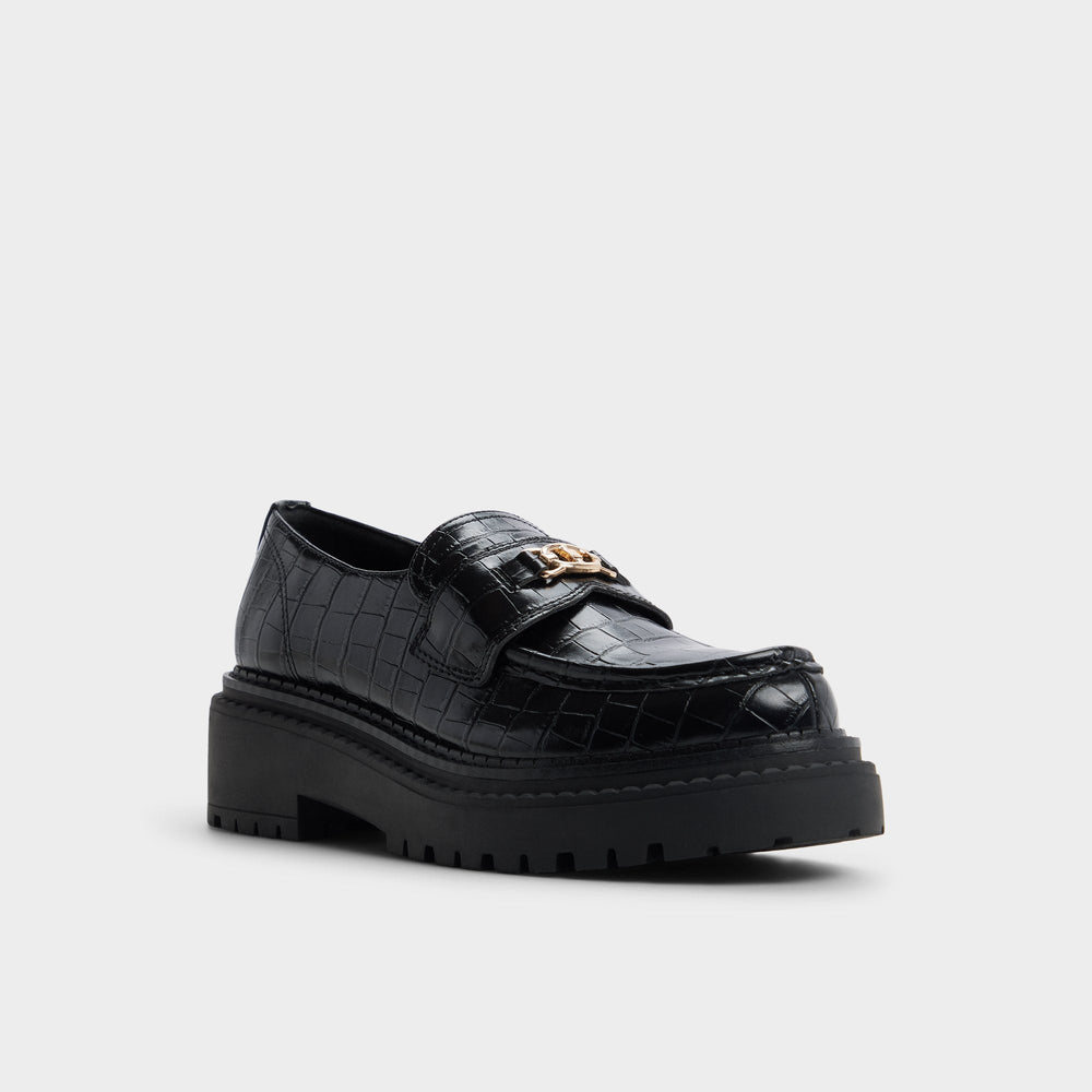 Aldo | Miravelle in Black - Loafer, Lug sole
