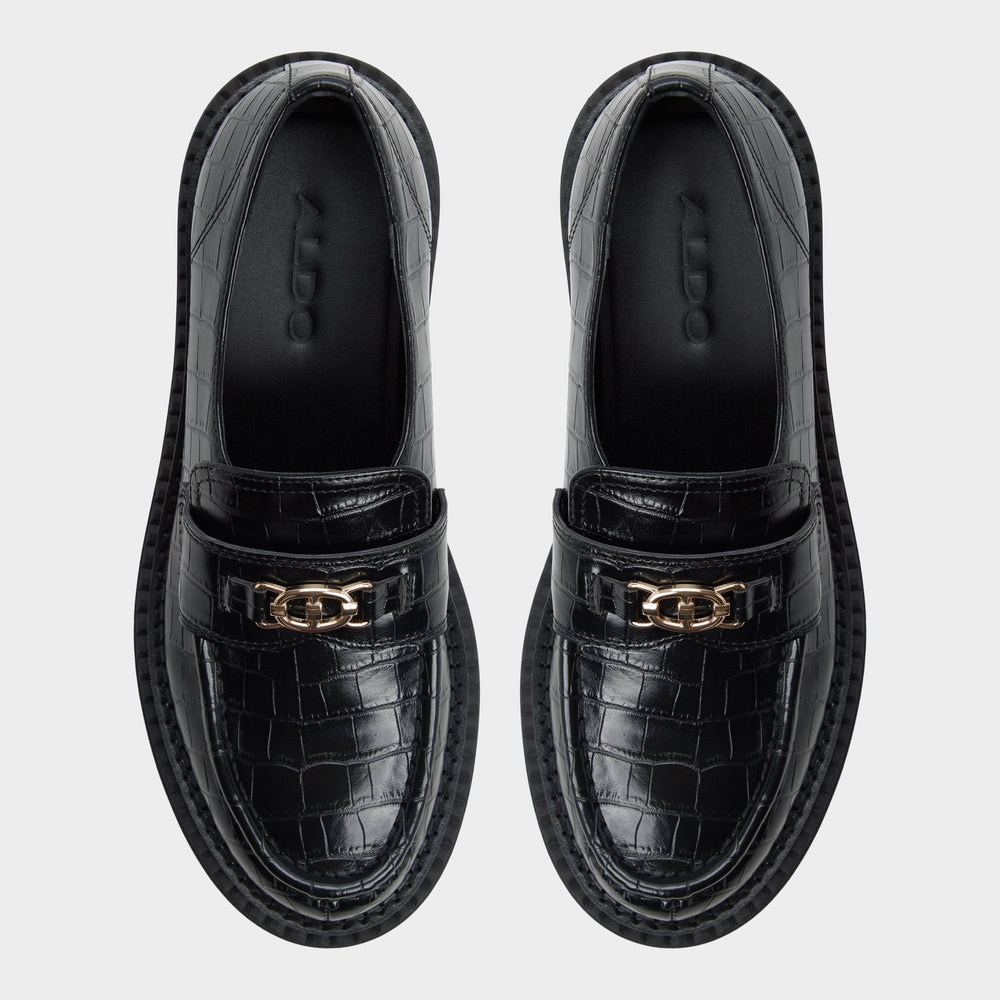 Aldo | Miravelle in Black - Loafer, Lug sole