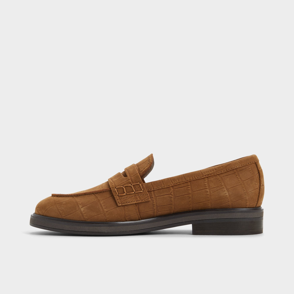 Aldo | Lededanten Dark Brown Women's Loafers & Oxfords - Loafer, Block heel
