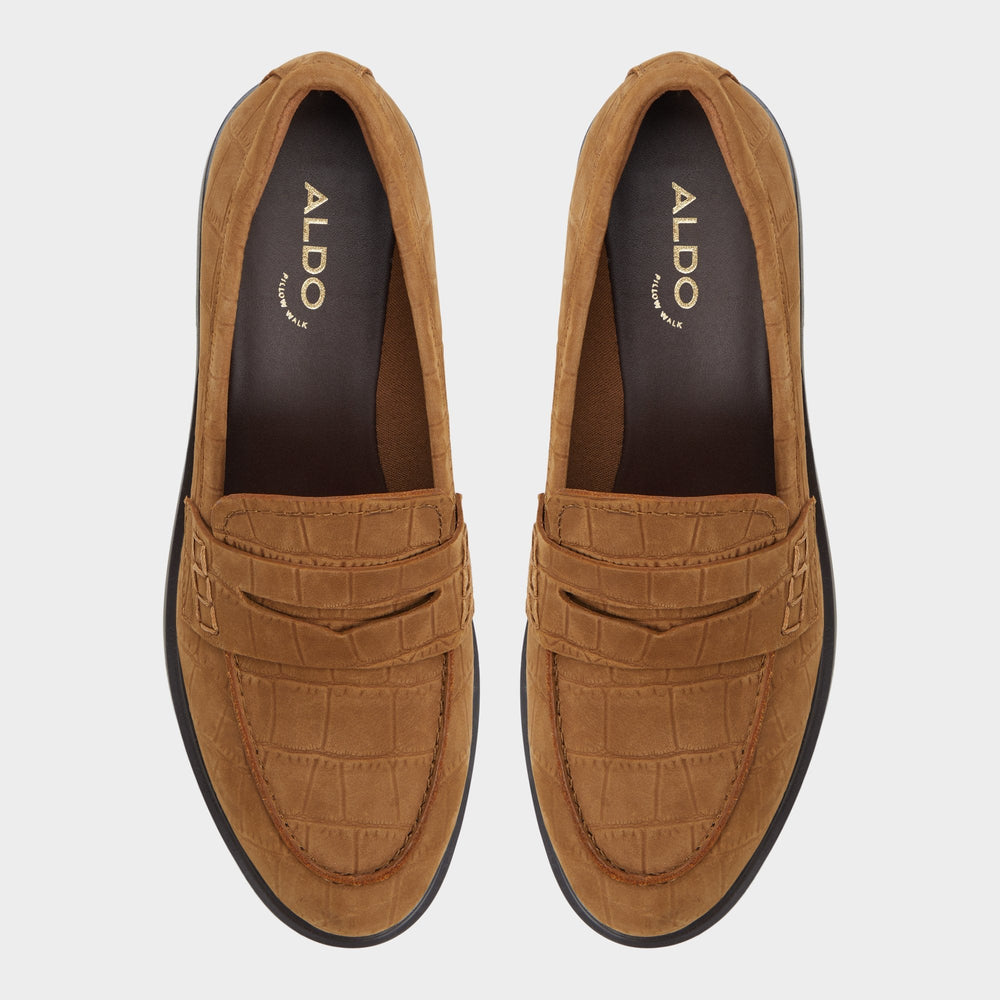 Aldo | Lededanten Dark Brown Women's Loafers & Oxfords - Loafer, Block heel