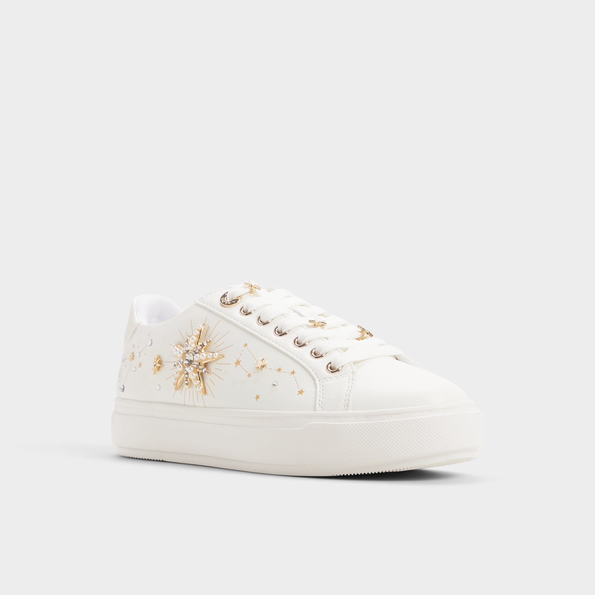 Aldo | Starbright in White - Sneaker, Cup sole