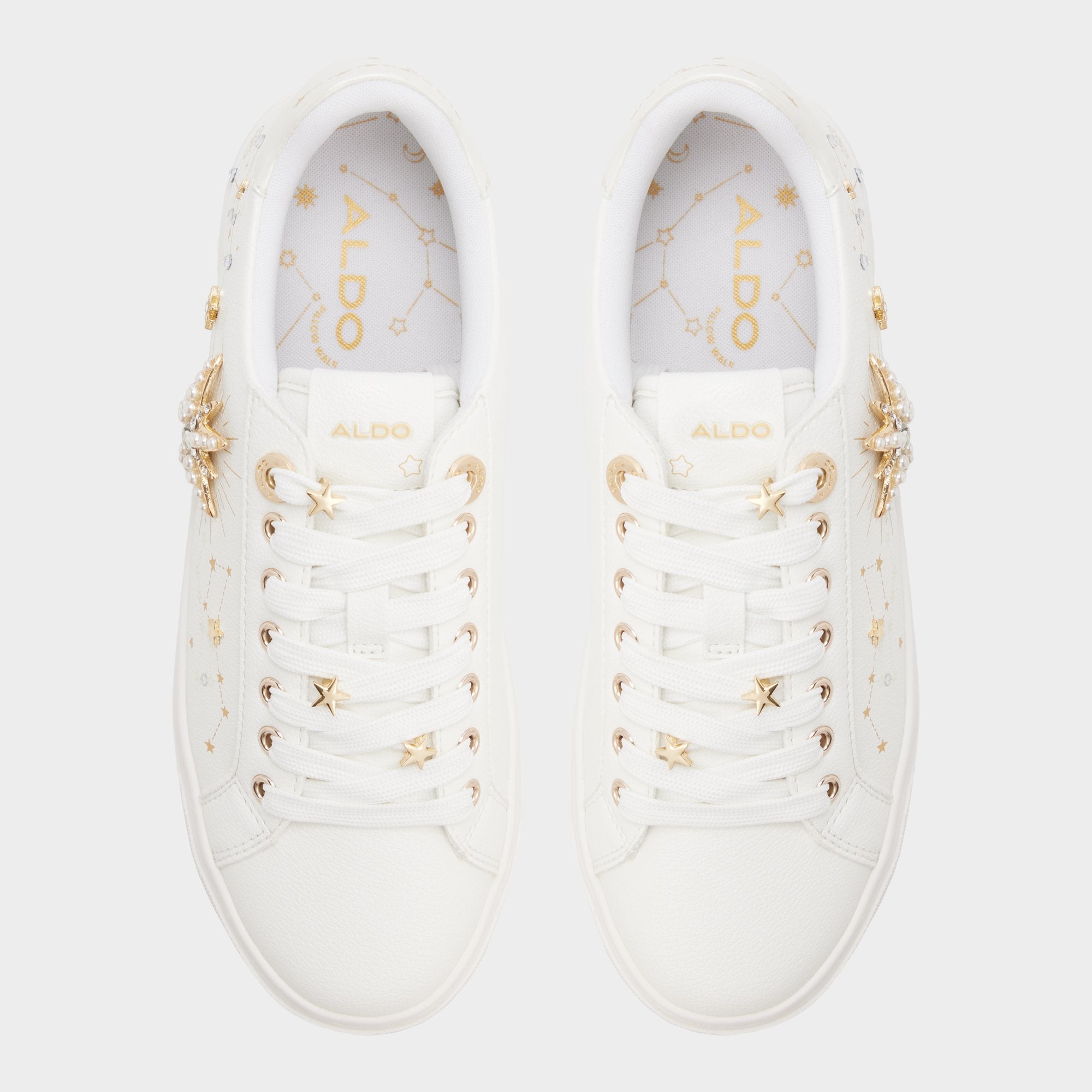 Aldo | Starbright in White - Sneaker, Cup sole