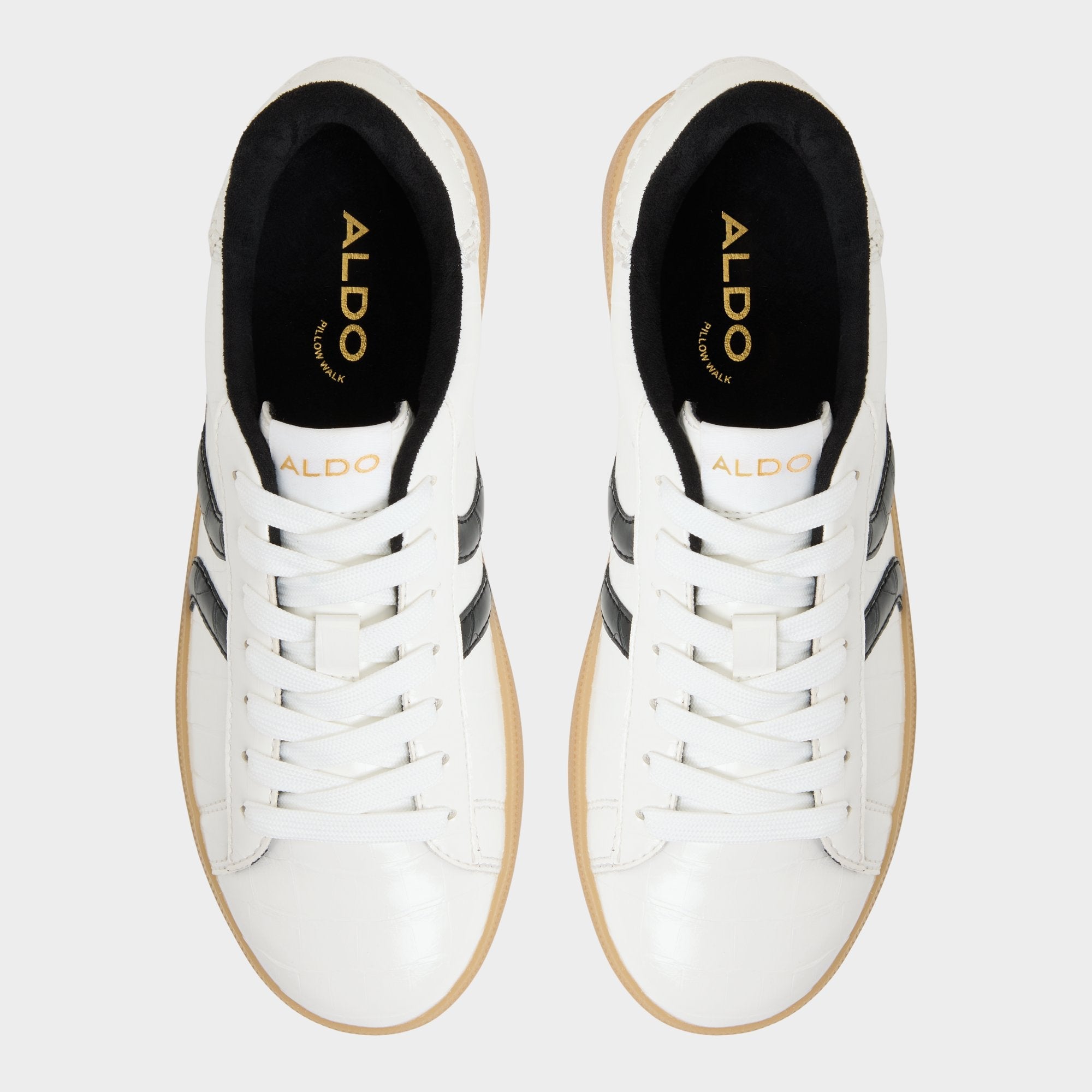 Aldo | Chicsneaker2 White/Black Women's Low top sneakers - Sneaker, Cup sole