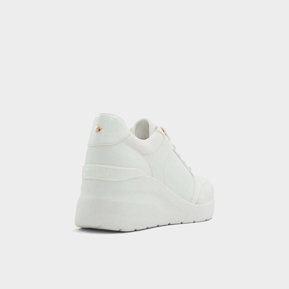 Aldo | Iconistep White Overflow Women's Low top sneakers - Wedge sneaker, Wedge heel