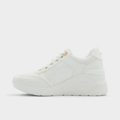Aldo | Iconistep White Overflow Women's Low top sneakers - Wedge sneaker, Wedge heel