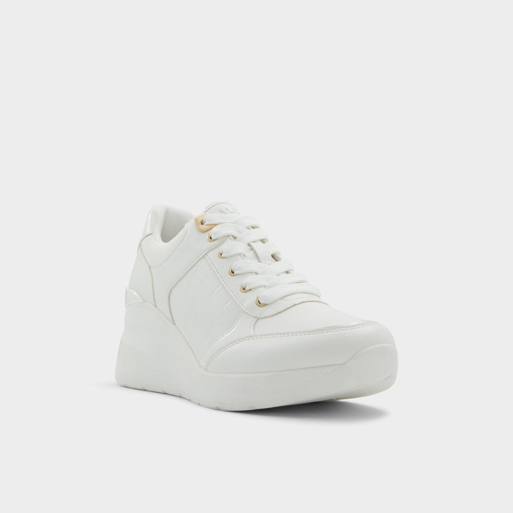 Aldo | Iconistep White Overflow Women's Low top sneakers - Wedge sneaker, Wedge heel