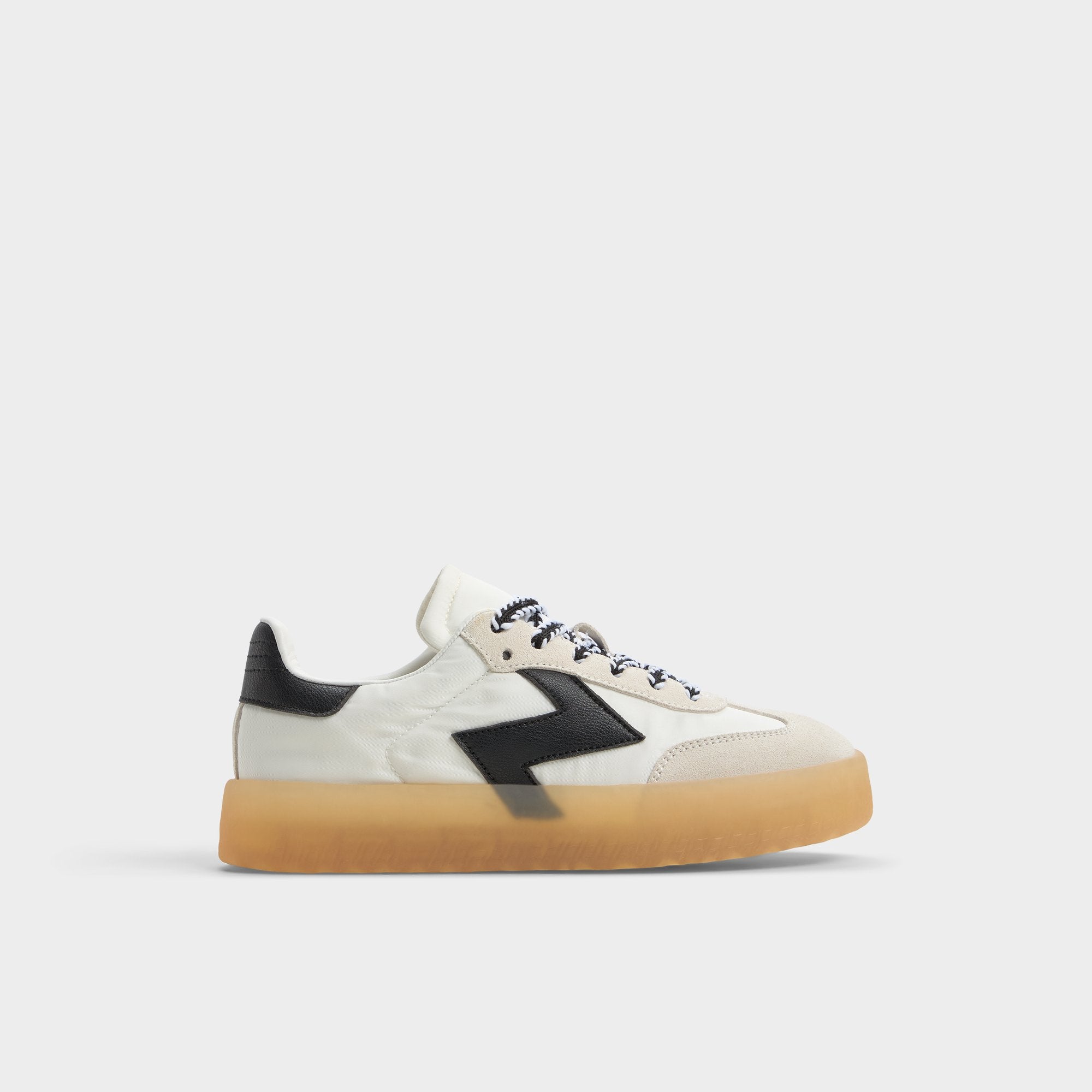 Aldo | Retrostep White/Black Women's Low top sneakers - Low top sneaker, Jogger sole