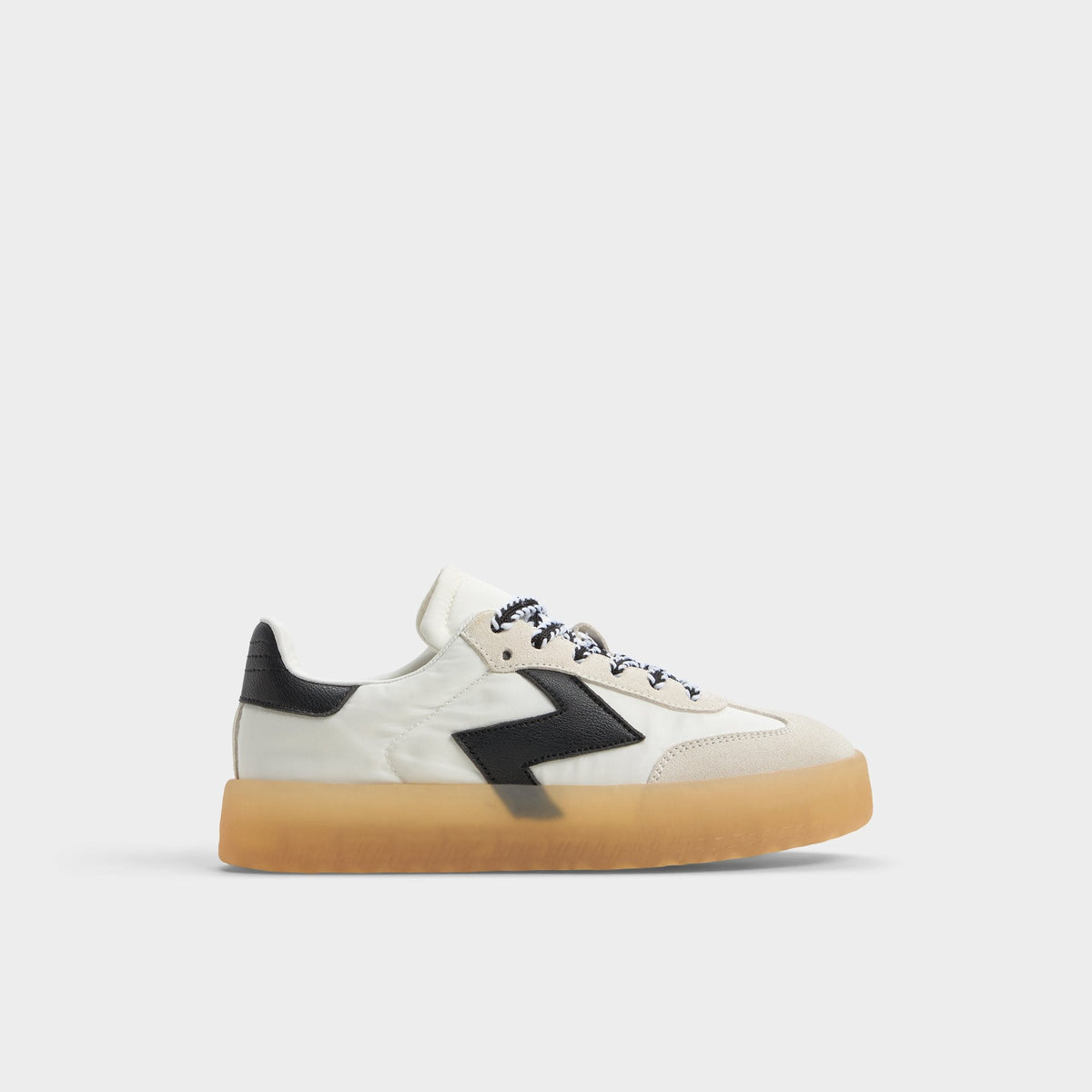 Aldo | Retrostep White/Black Women's Low top sneakers - Low top sneaker, Jogger sole