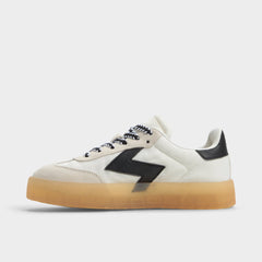 Aldo | Retrostep White/Black Women's Low top sneakers - Low top sneaker, Jogger sole