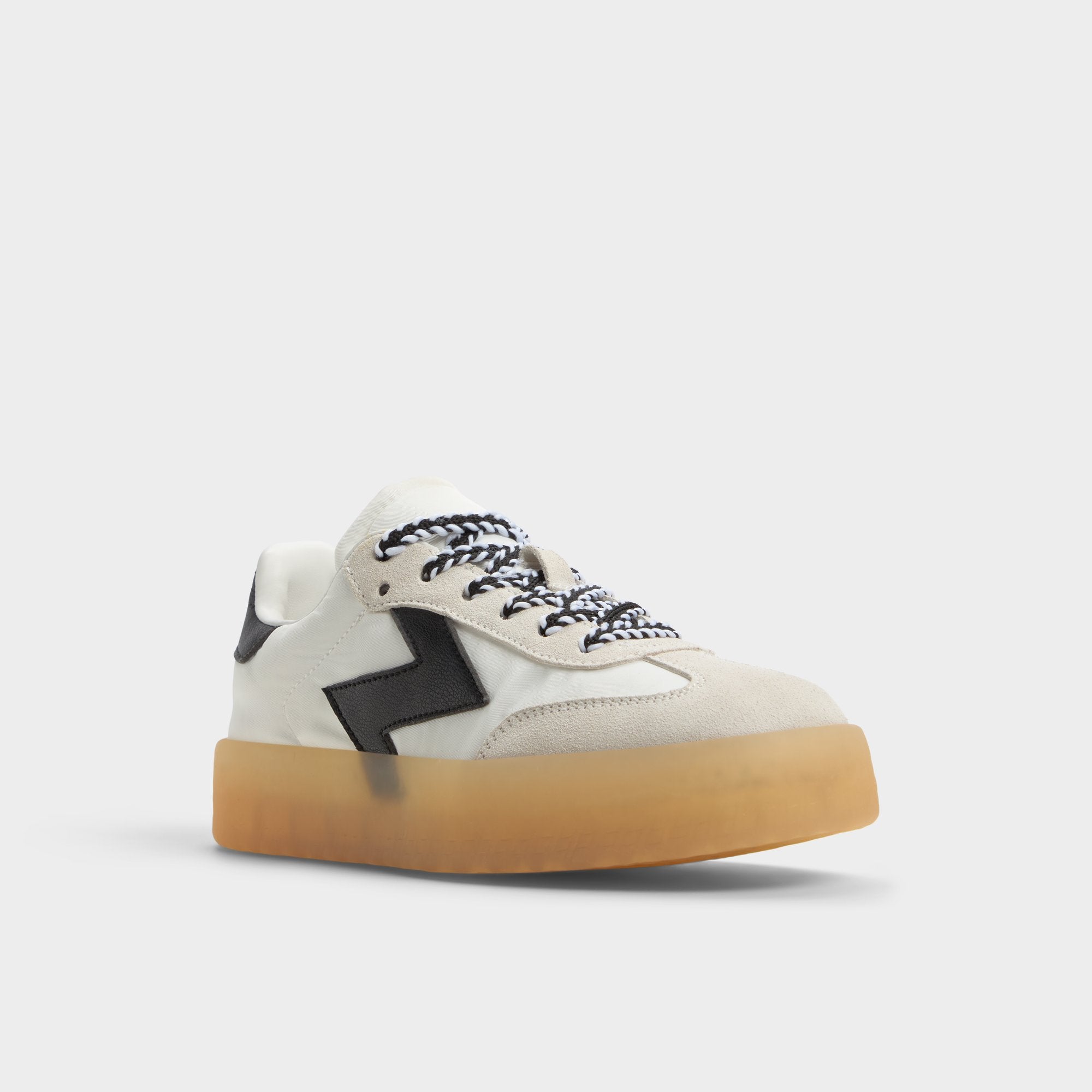 Aldo | Retrostep White/Black Women's Low top sneakers - Low top sneaker, Jogger sole