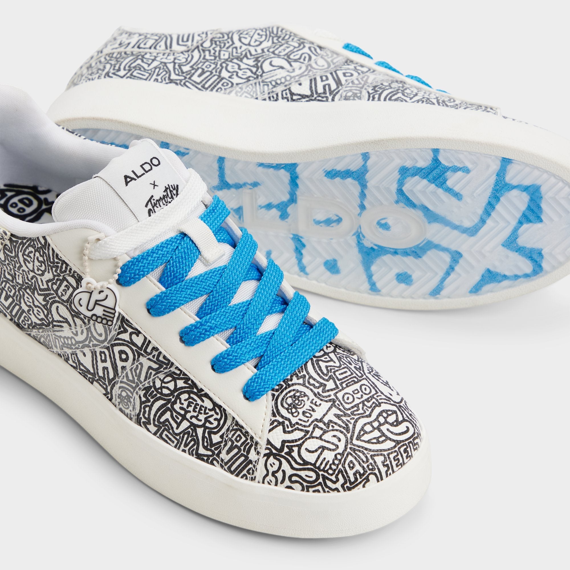 Aldo | Timothy in Goodman White Black - Women's low top sneaker, Cup sole