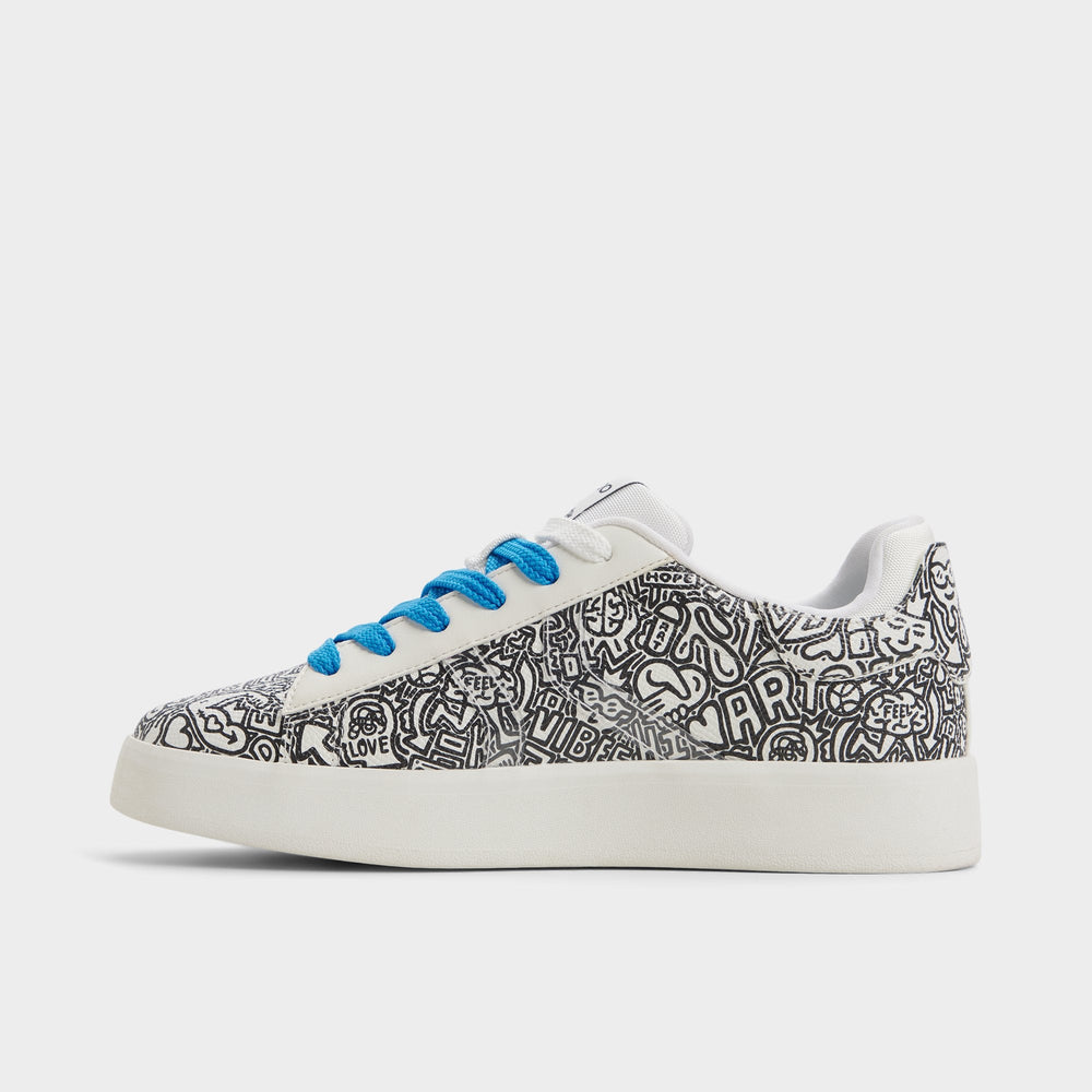 Aldo | Timothy in Goodman White Black - Women's low top sneaker, Cup sole