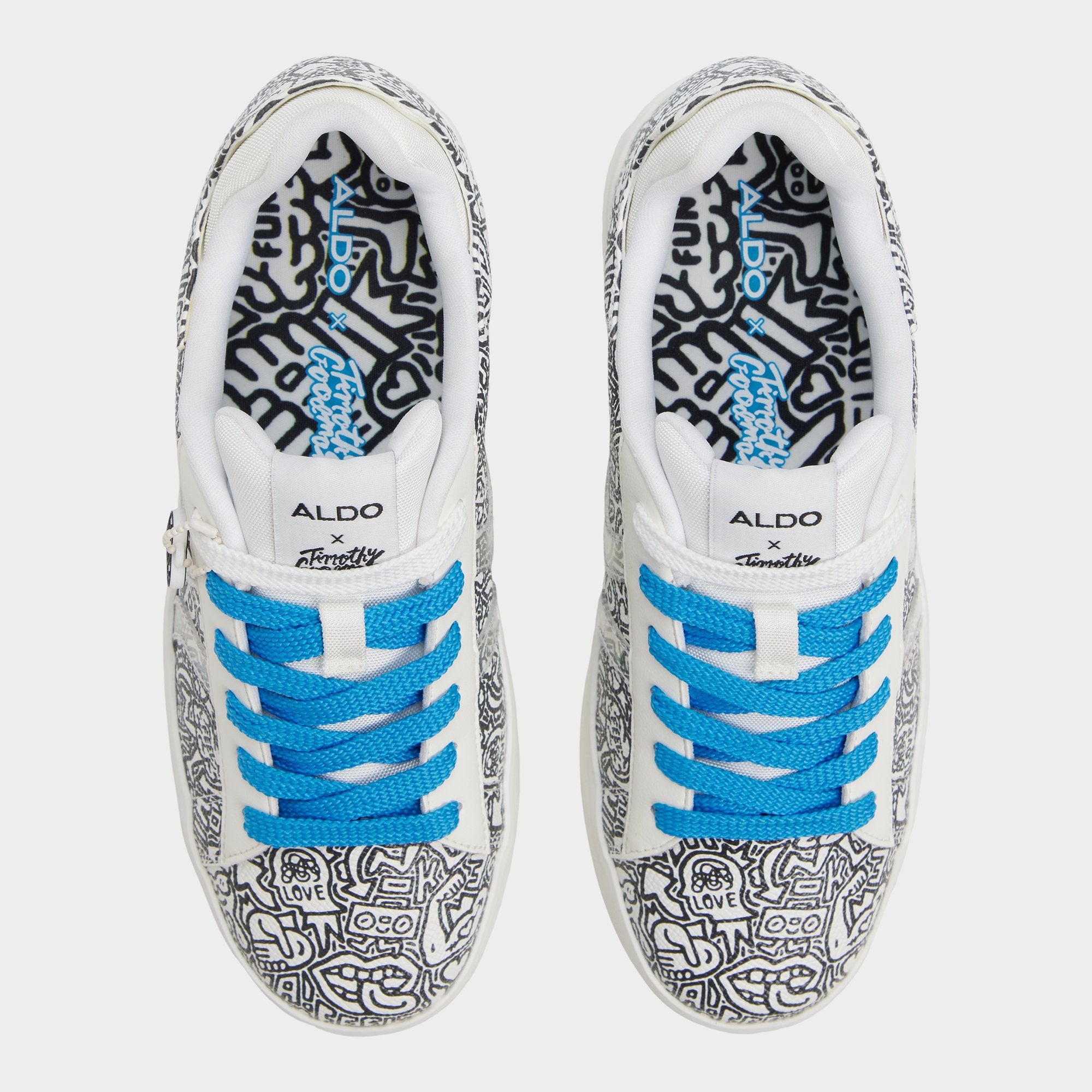 Aldo | Timothy in Goodman White Black - Women's low top sneaker, Cup sole
