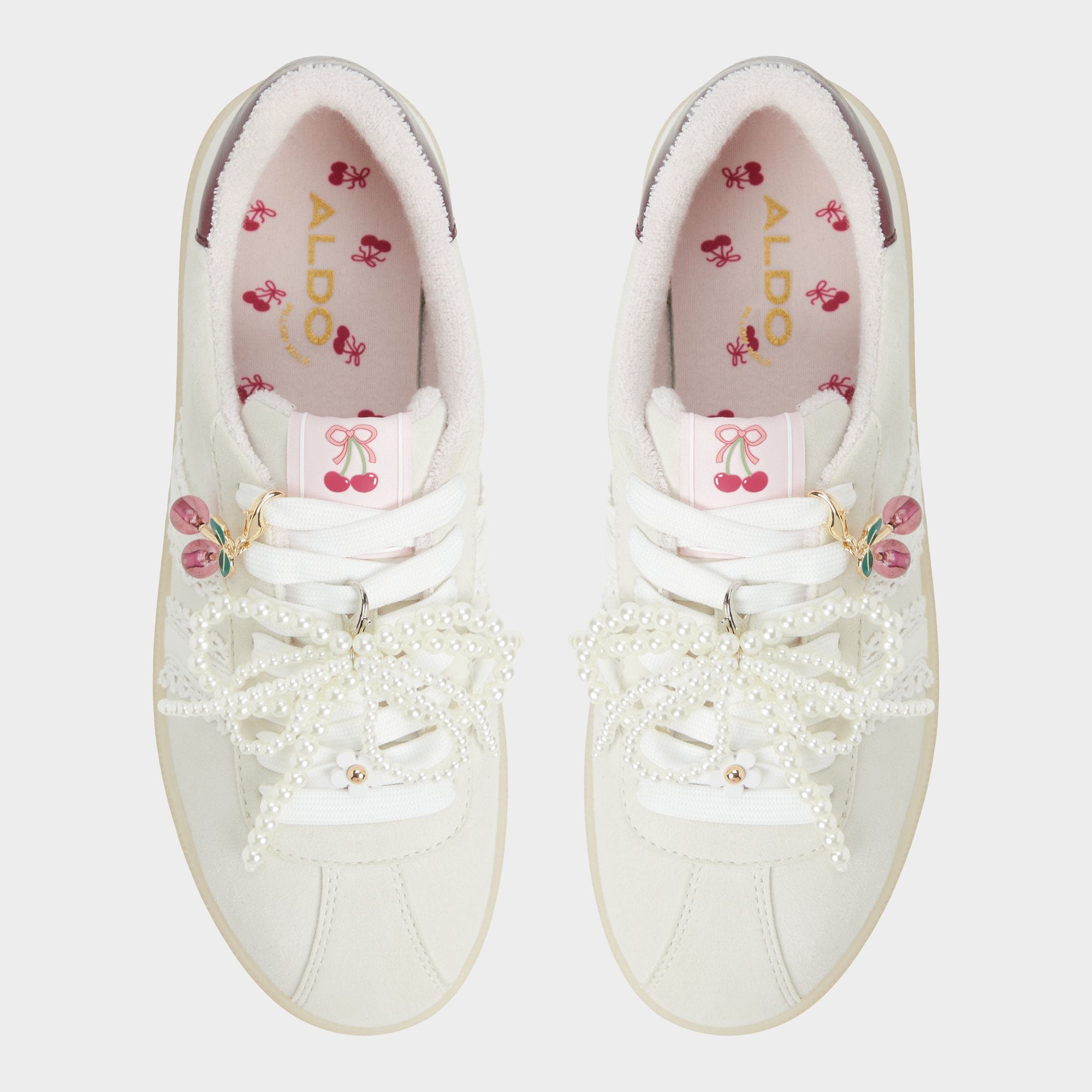 Aldo | Sweetthing White/Bone Women's Low top sneakers - Low top sneaker, Cup sole