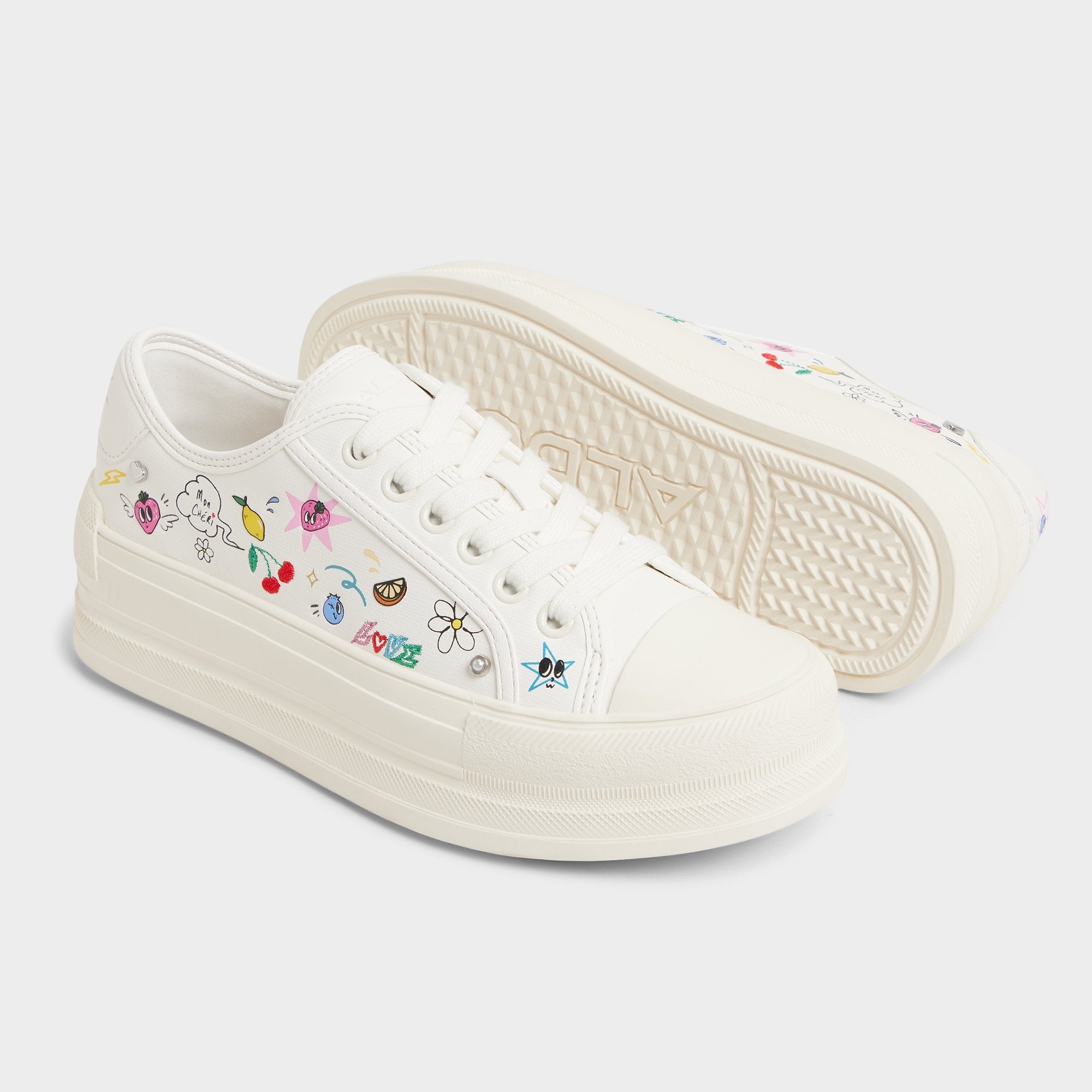 Aldo | Rayes White/Multi Women's Low top sneakers - Sneaker, Platform
