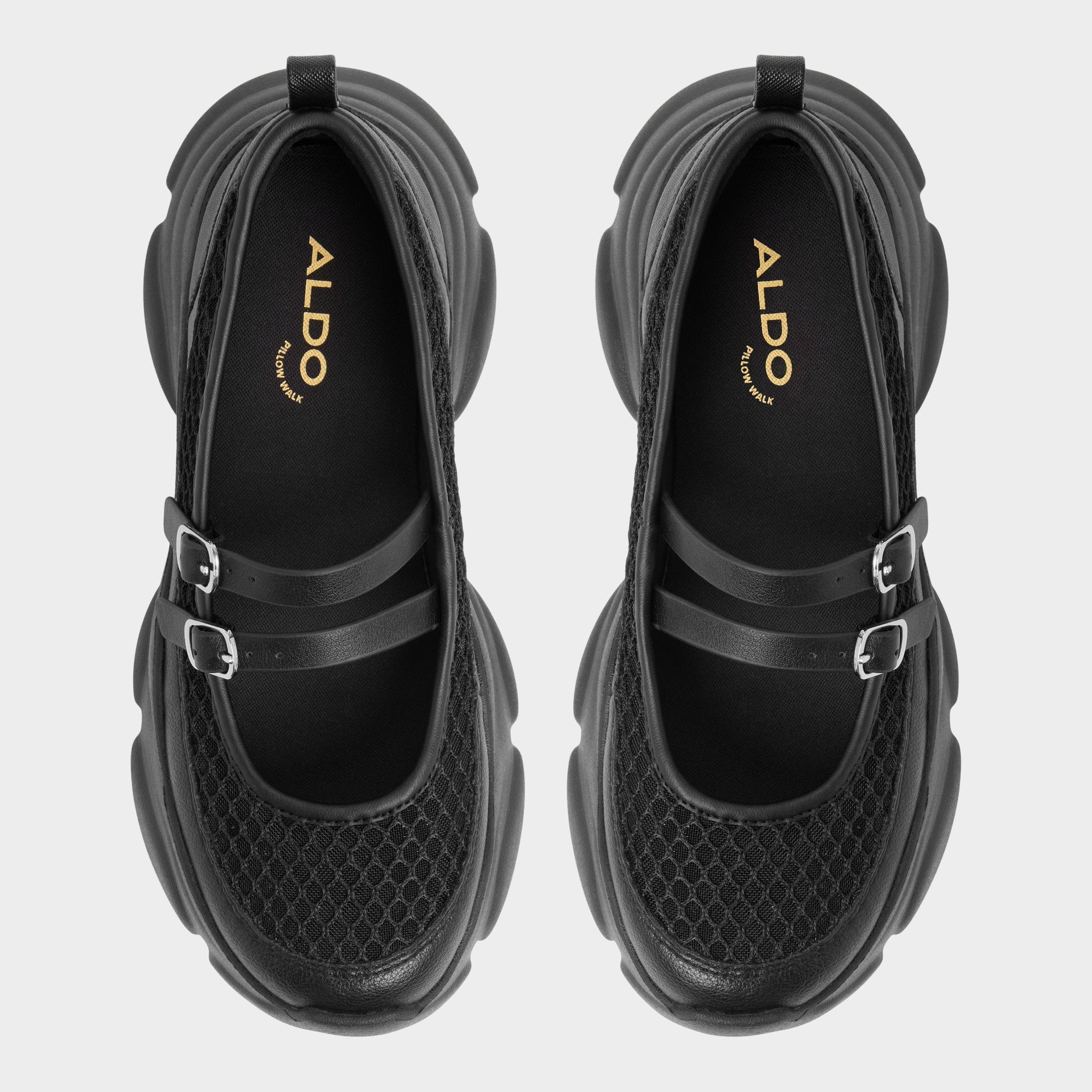 Aldo | Aethera Black Women's Platform and wedge sneakers - Mary Jane Sneakers, Jogger sole