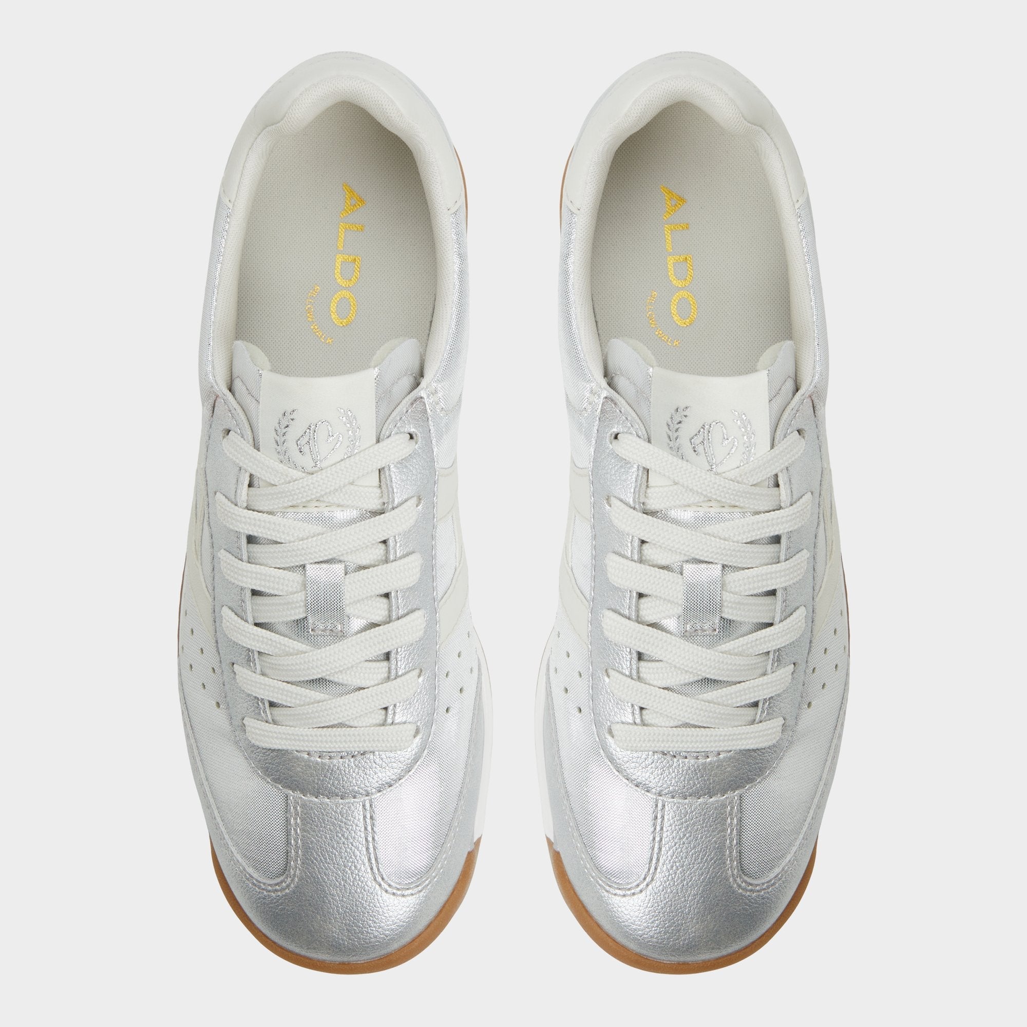 Aldo | Stepcount Silver Women's Low top sneakers - Jogger sneaker, Jogger sole