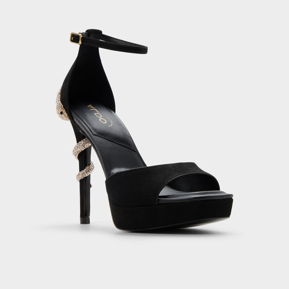 Aldo | Medusa in Other Black 14266744 - Strappy heeled sandal, Platform
