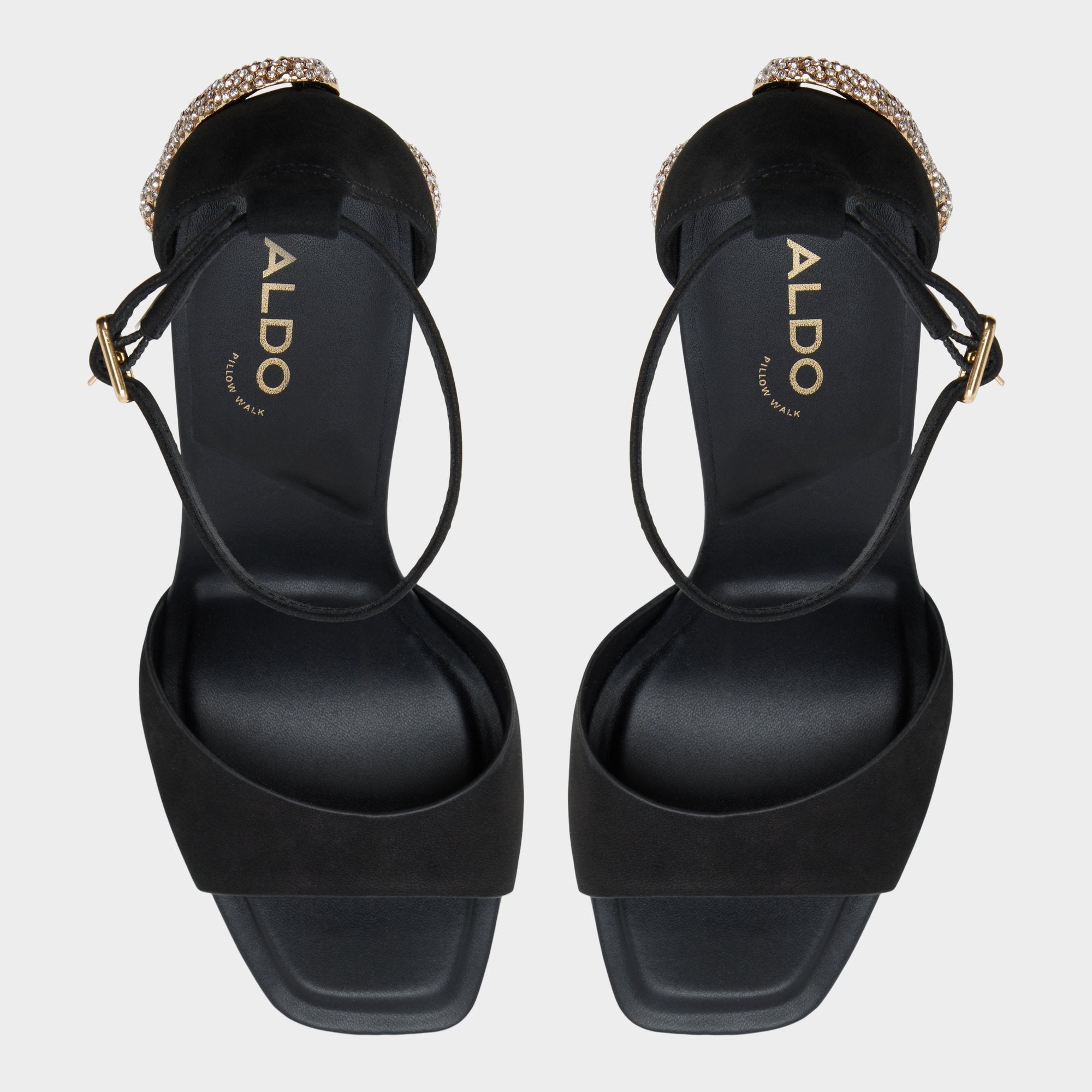 Aldo | Medusa in Other Black 14266744 - Strappy heeled sandal, Platform