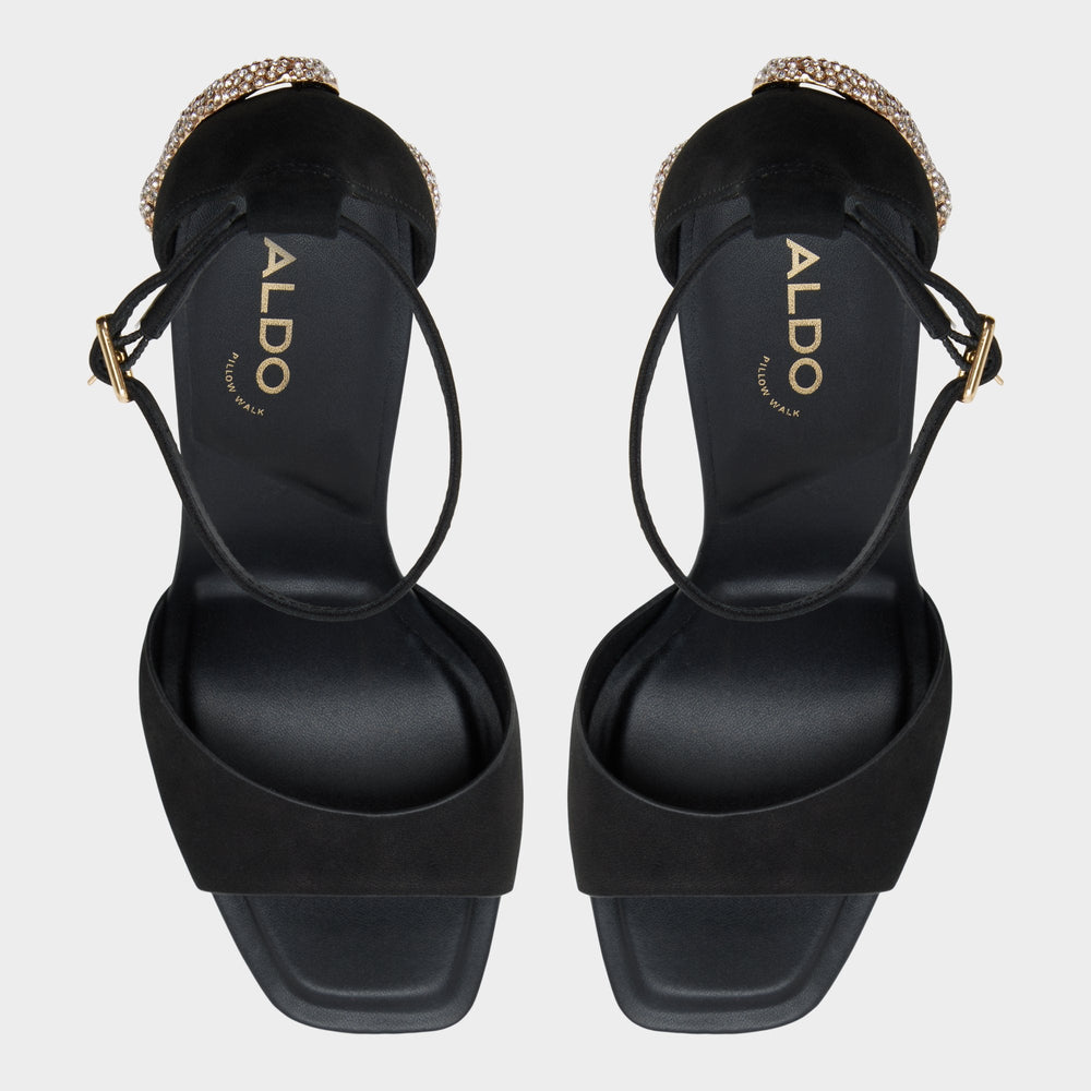 Aldo | Medusa in Other Black 14266744 - Strappy heeled sandal, Platform