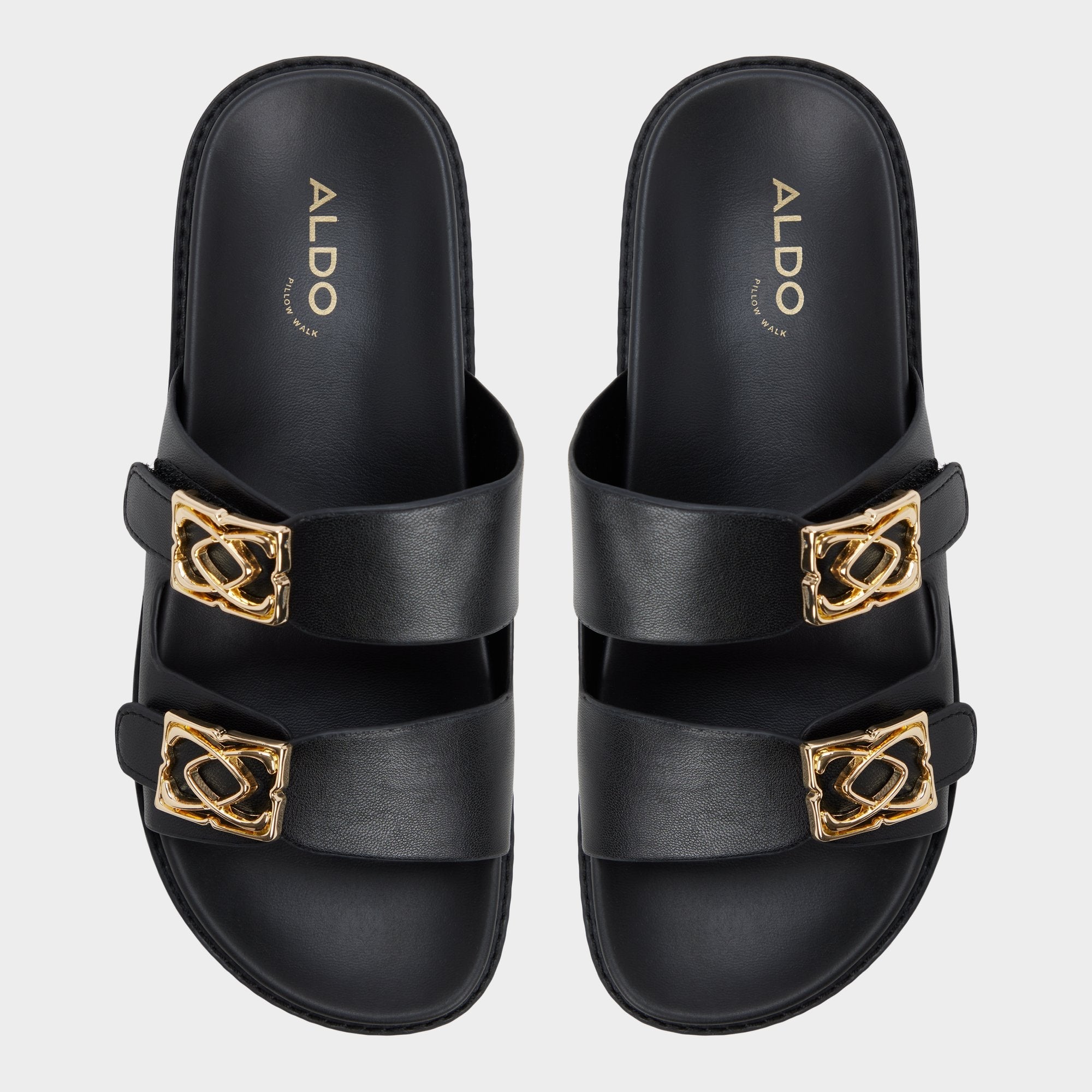 Aldo | Mungos in Black - Footbed sandal, Footbed sandal