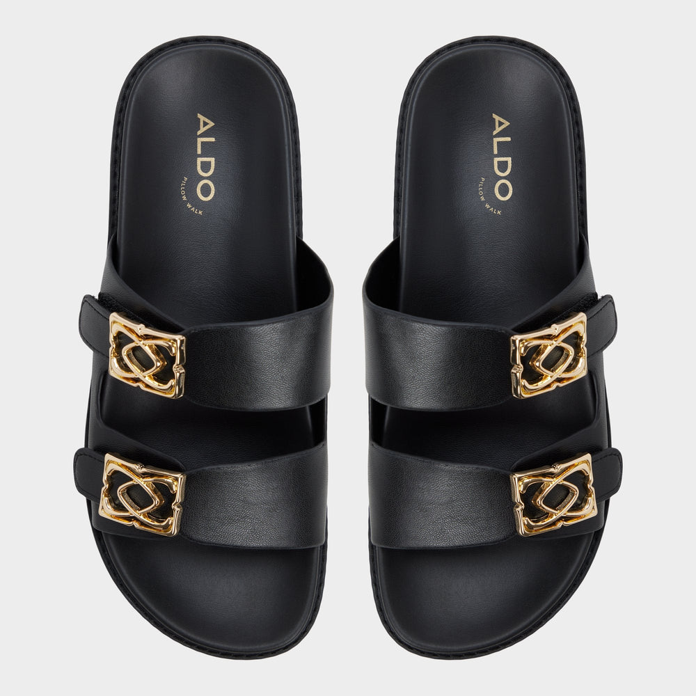 Aldo | Mungos in Black - Footbed sandal, Footbed sandal