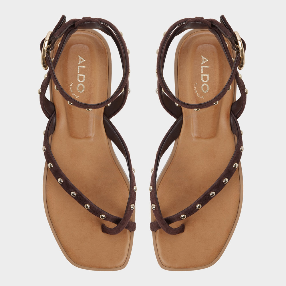 Aldo | Daressi in Dark Brown - Flat sandal