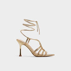 Aldo | Curacao in Gold - Strappy heeled sandal, Stiletto heel