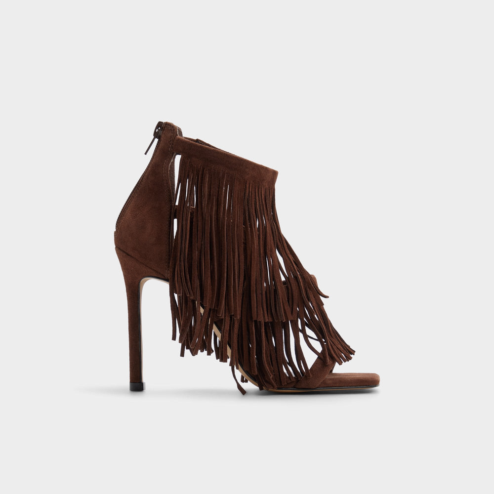 Aldo | Nahana in Dark Brown - Strappy heeled sandal, Stiletto heel