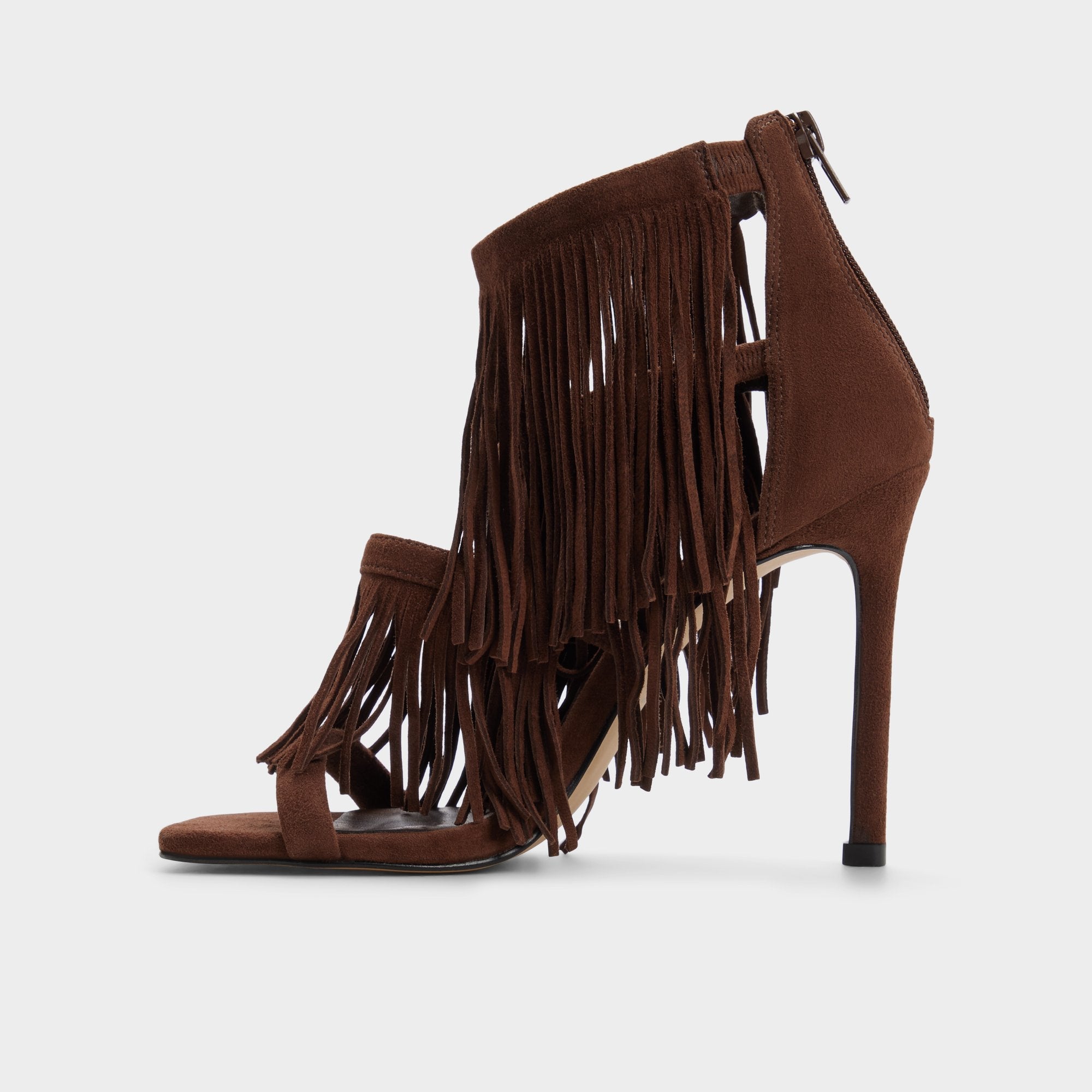 Aldo | Nahana in Dark Brown - Strappy heeled sandal, Stiletto heel