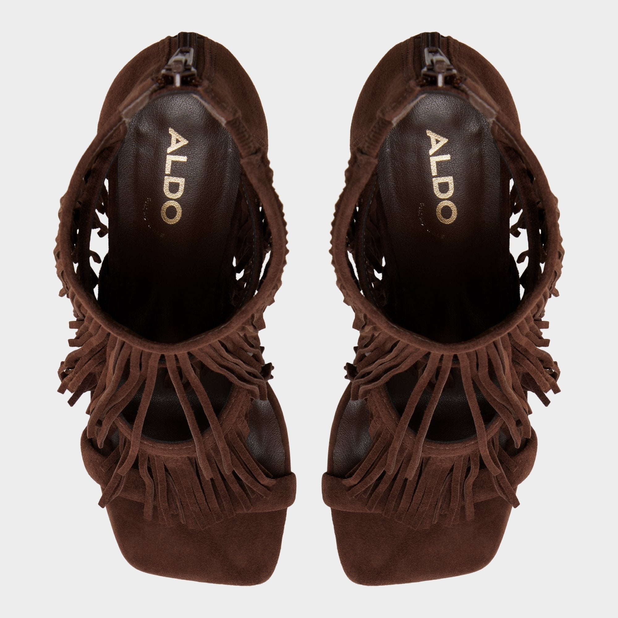 Aldo | Nahana in Dark Brown - Strappy heeled sandal, Stiletto heel