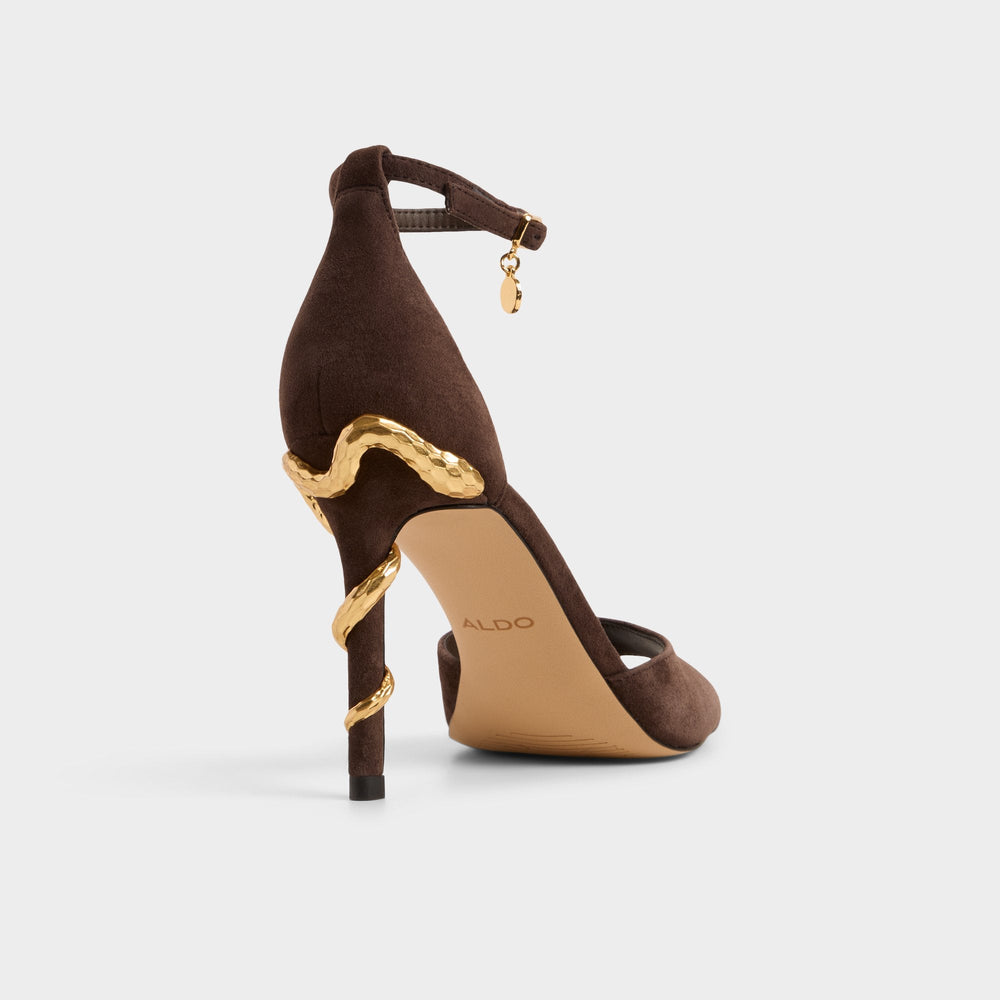 Aldo | Medeza in Dark Brown - Strappy heeled sandal