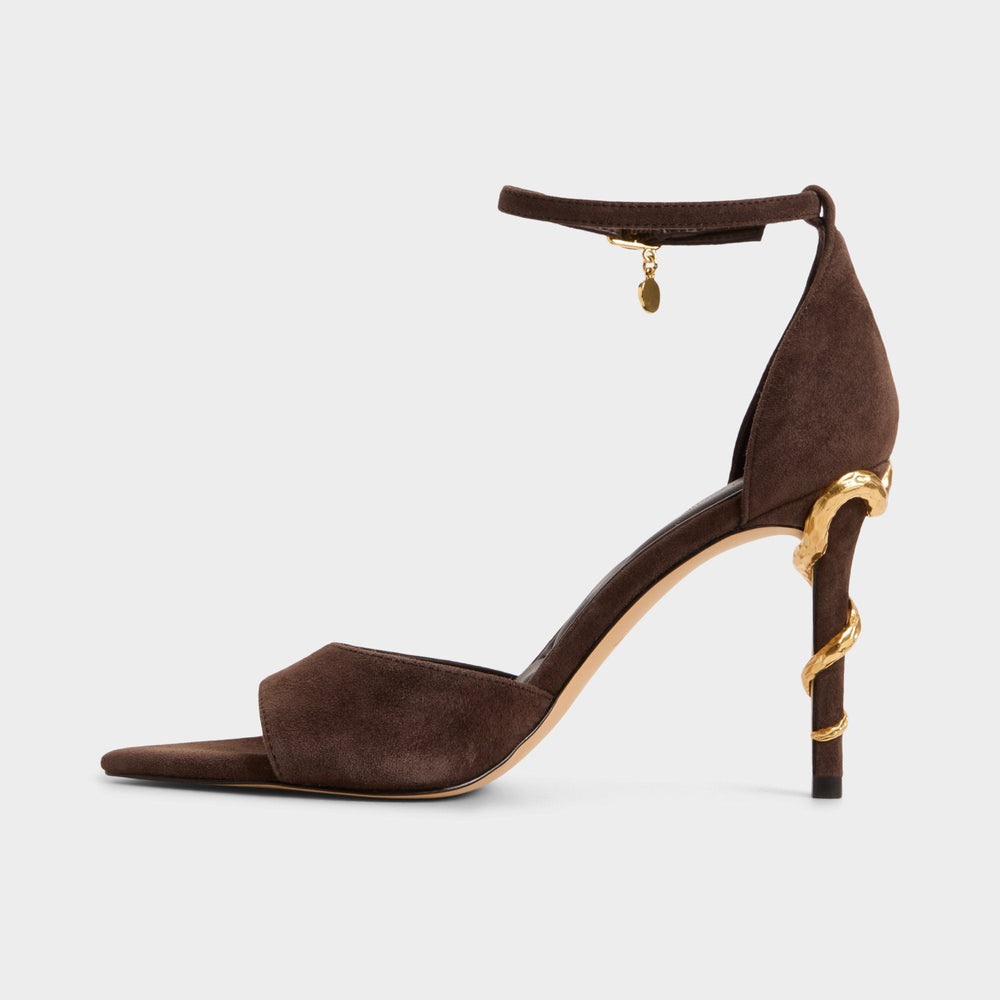 Aldo | Medeza in Dark Brown - Strappy heeled sandal