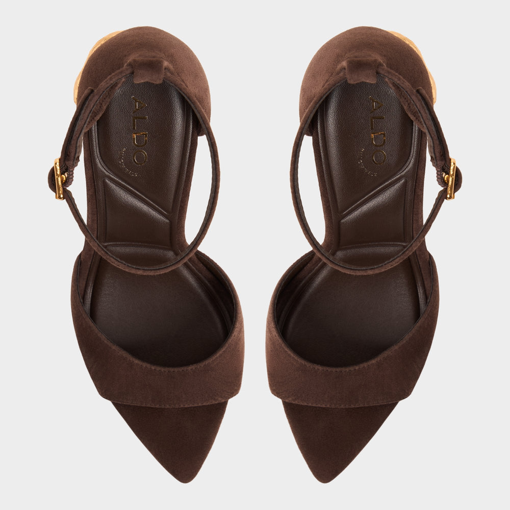 Aldo | Medeza in Dark Brown - Strappy heeled sandal