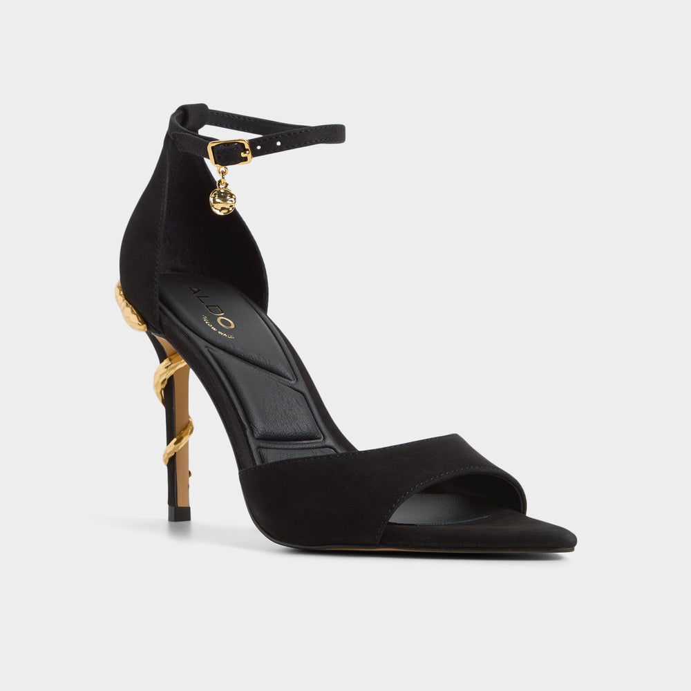 Aldo | Medeza in Black - Strappy heeled sandal