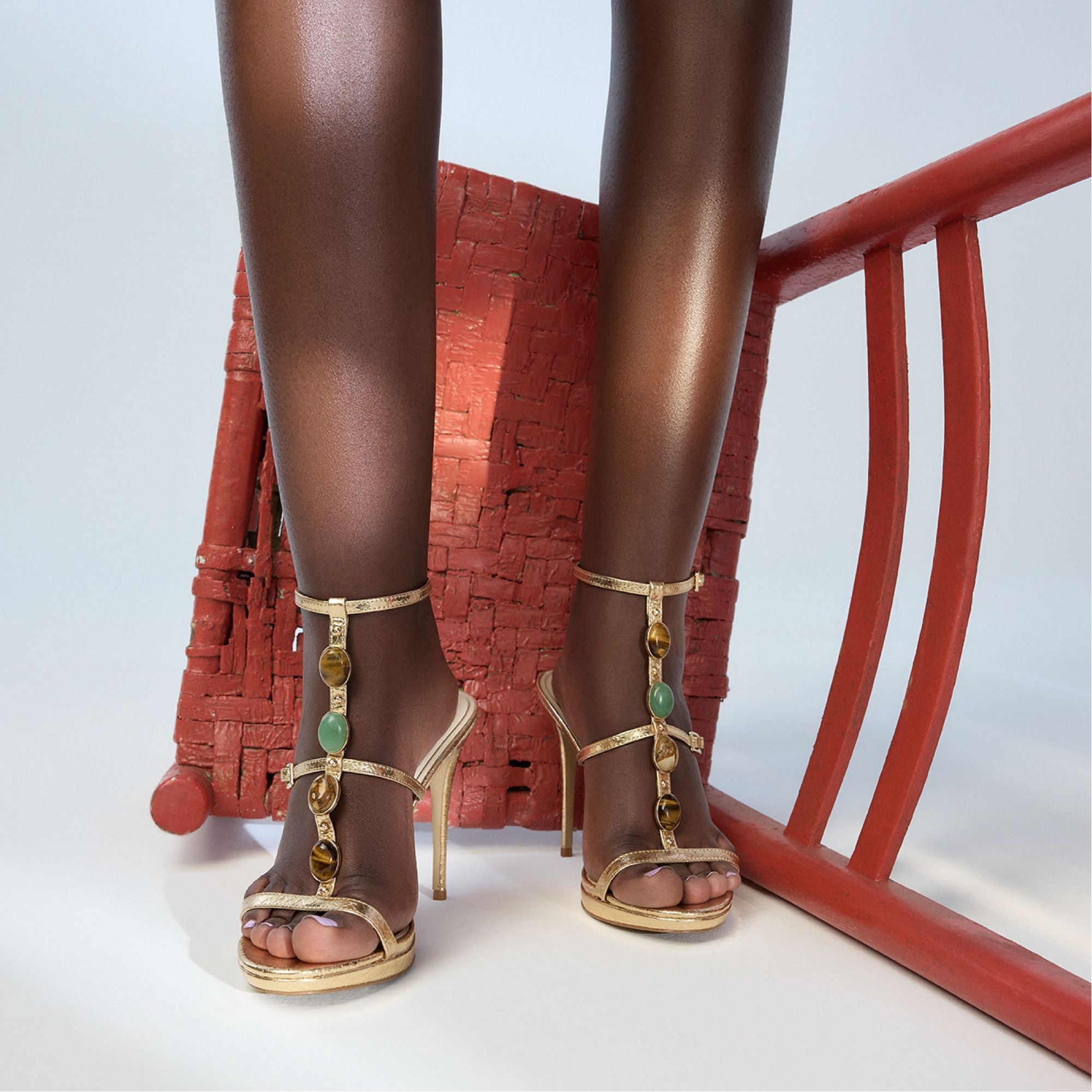 Aldo | Opalia Gold Women's Strappy sandals - Strappy heeled sandal, Platform